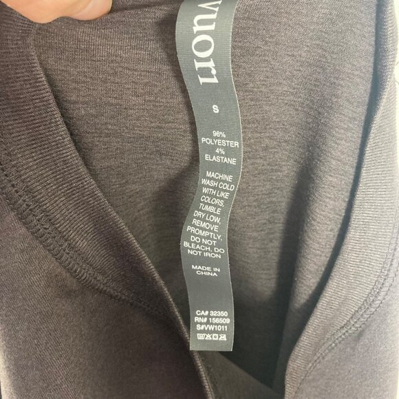 Vuori Womens Energy Tee Small Sangria Heather Relaxed Oversized Athleisure - Picture 4 of 6